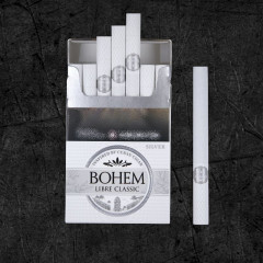 Сигариллы Бохем Либре Классик Сильвер Кинг Сайз (Bohem Libre Classic Silver King Size) Сигариллы классические крепостью 3 мг , формата Кинг Сайз
